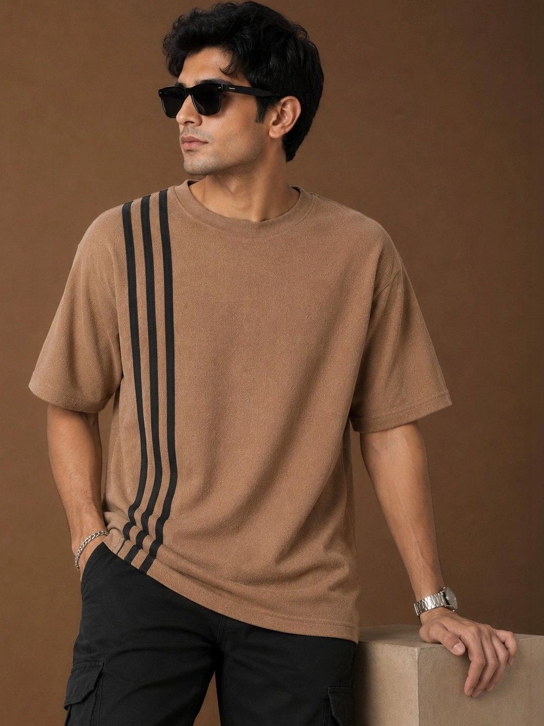 RuledBySun Men Striped T-shirt-picture-39
