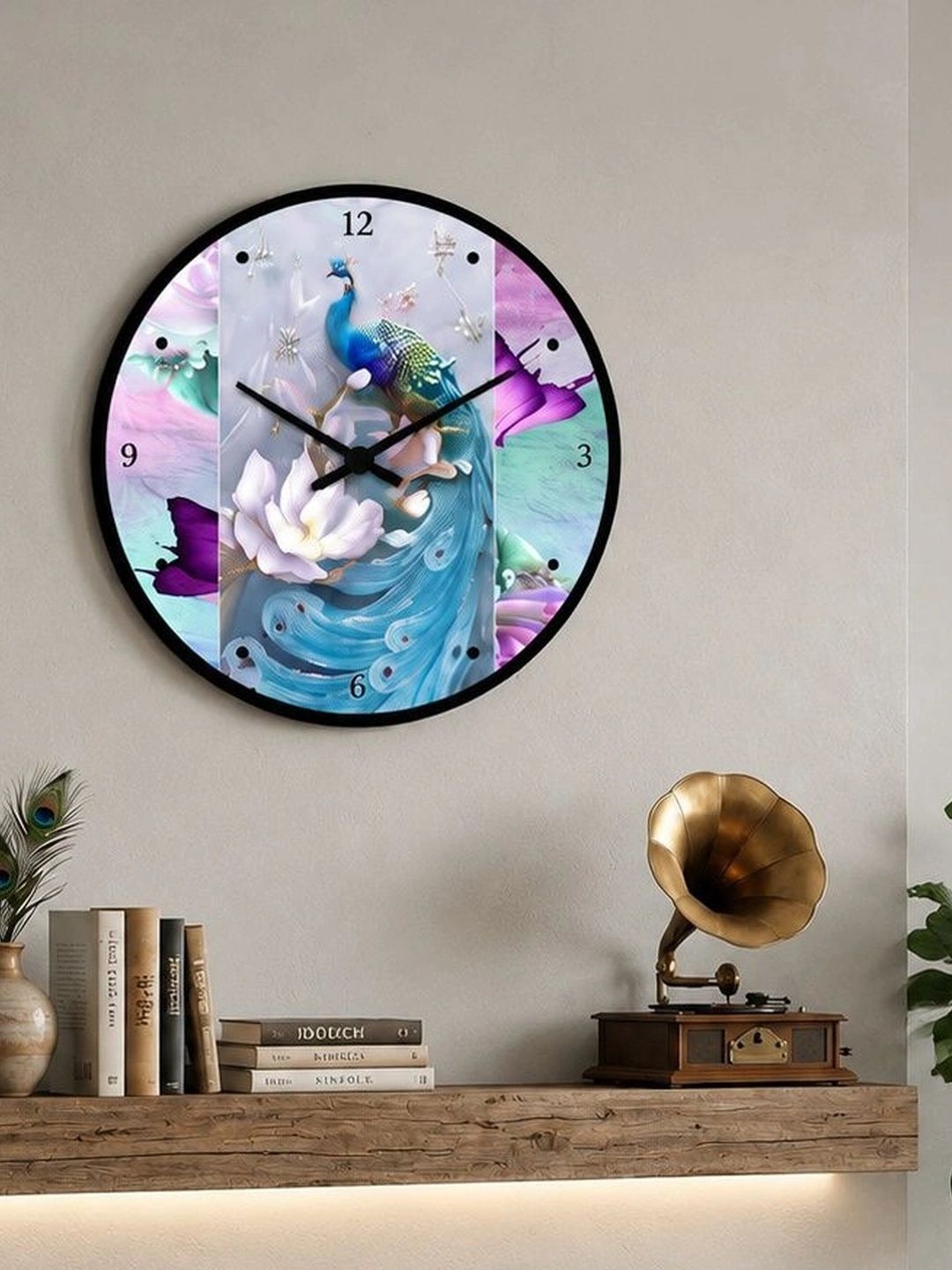 Nutts Multicoloured Printed Wall Clock-picture-45