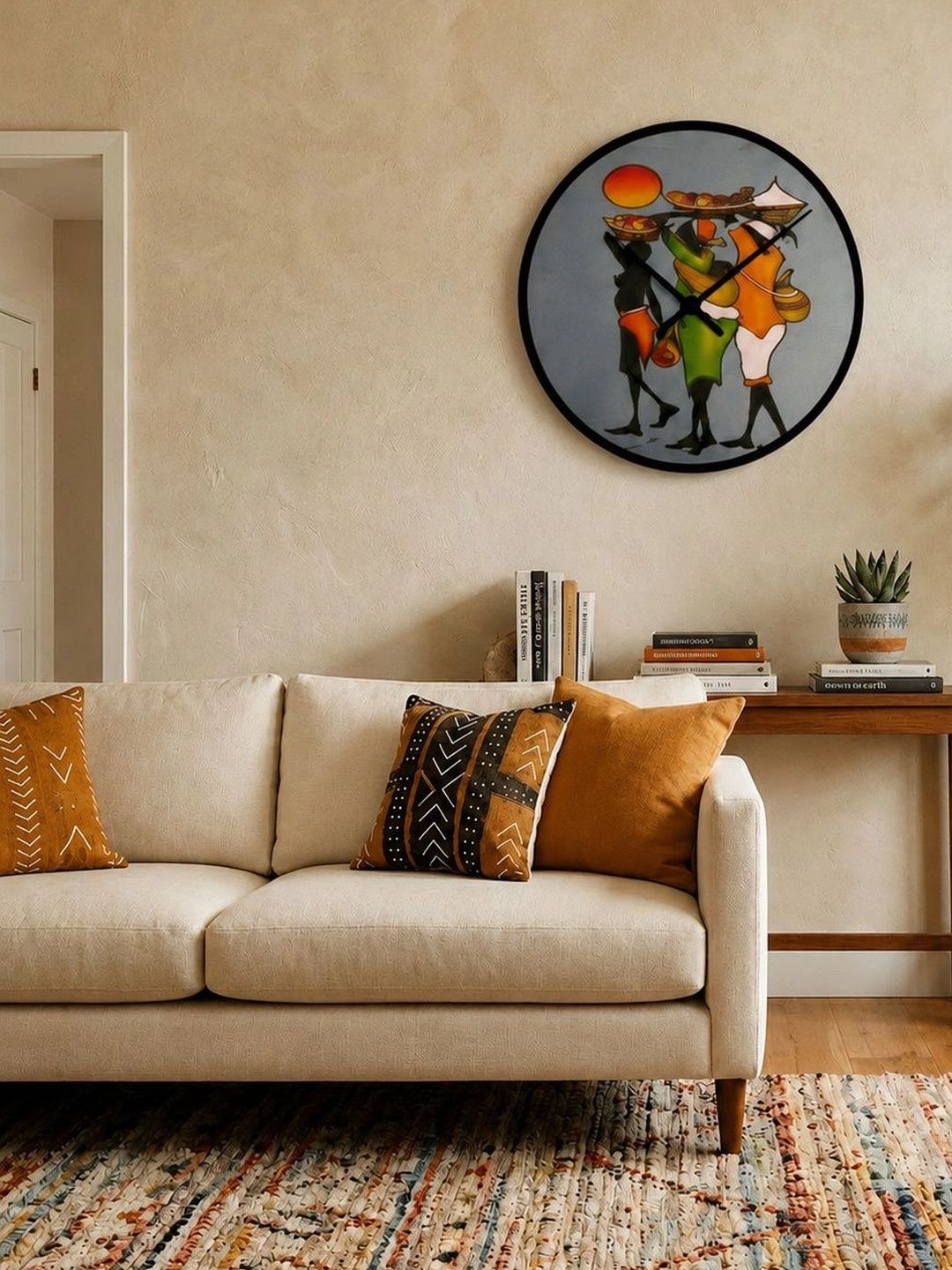 Nutts Multicoloured Printed Wall Clock-picture-35
