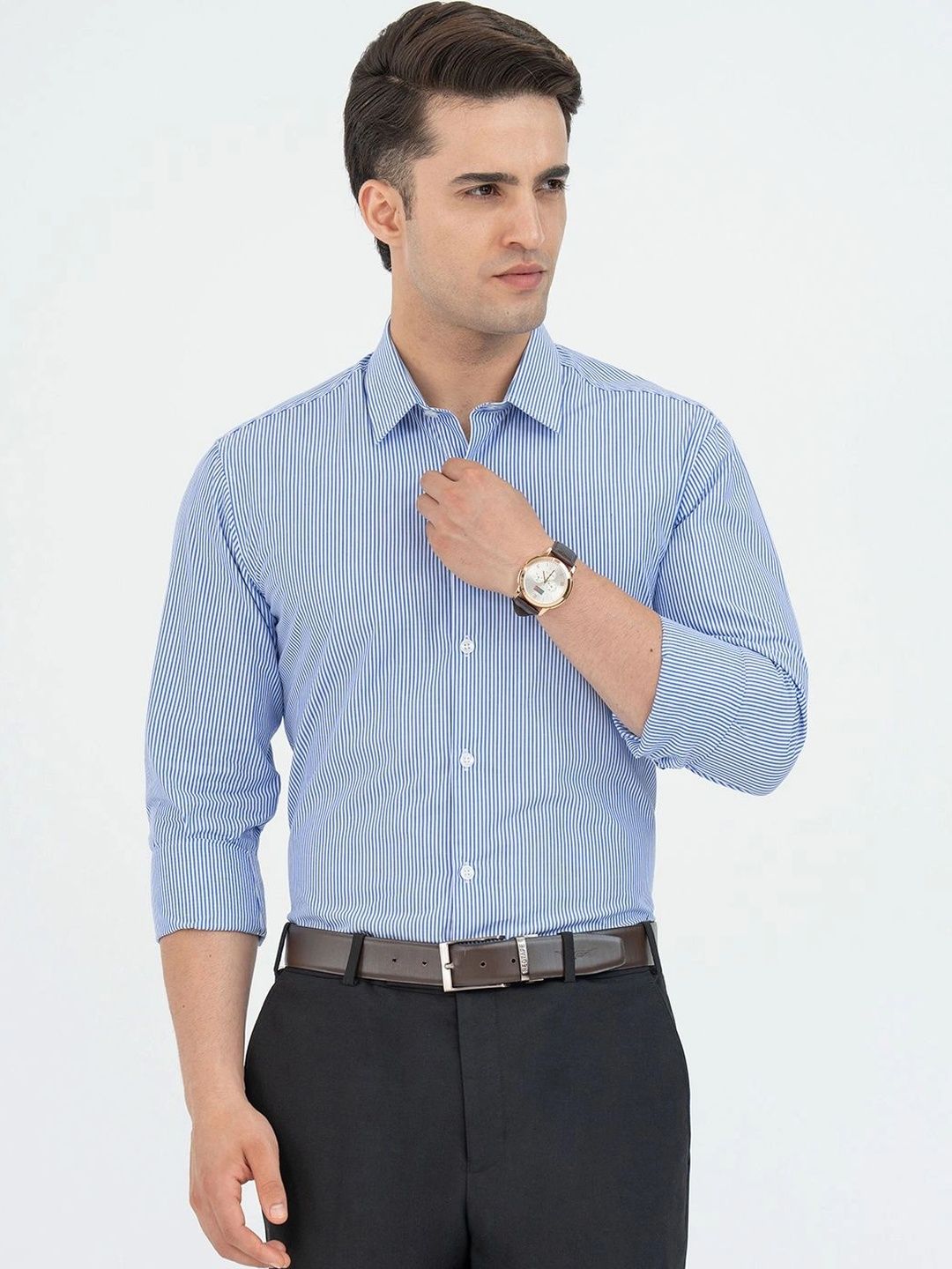 Red Tape Men Striped Formal Shirt-picture-14