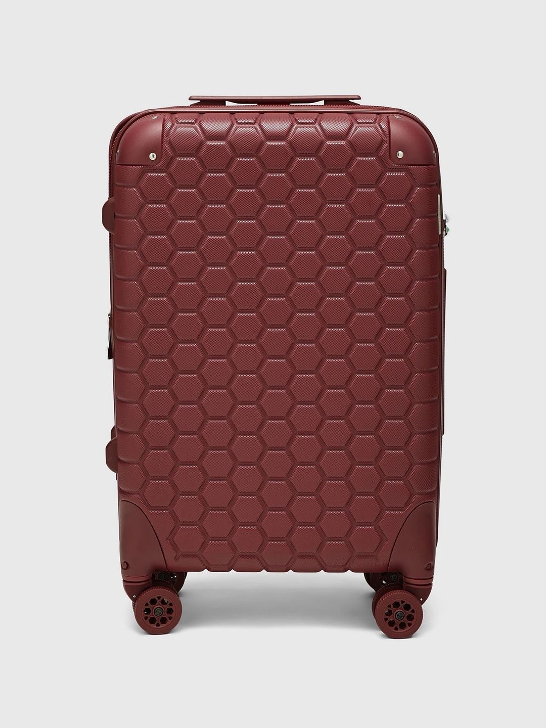 CARPISA ITALIA Gotech Green Geometric Design Hard Sided Medium Trolley Bag-image-41
