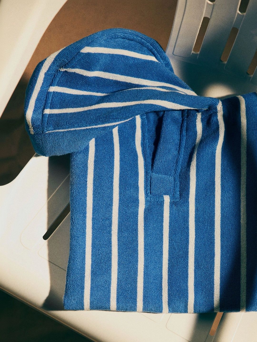 H&M Blue Striped Bath Towel-picture-20