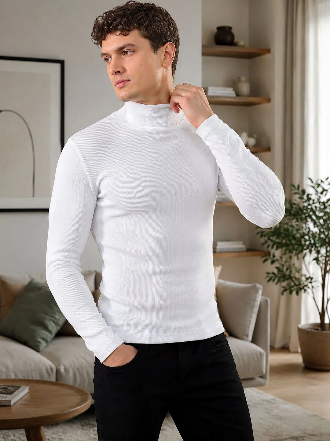 THE BEETEL HOUSE Men Ribbed Pullover-picture-30