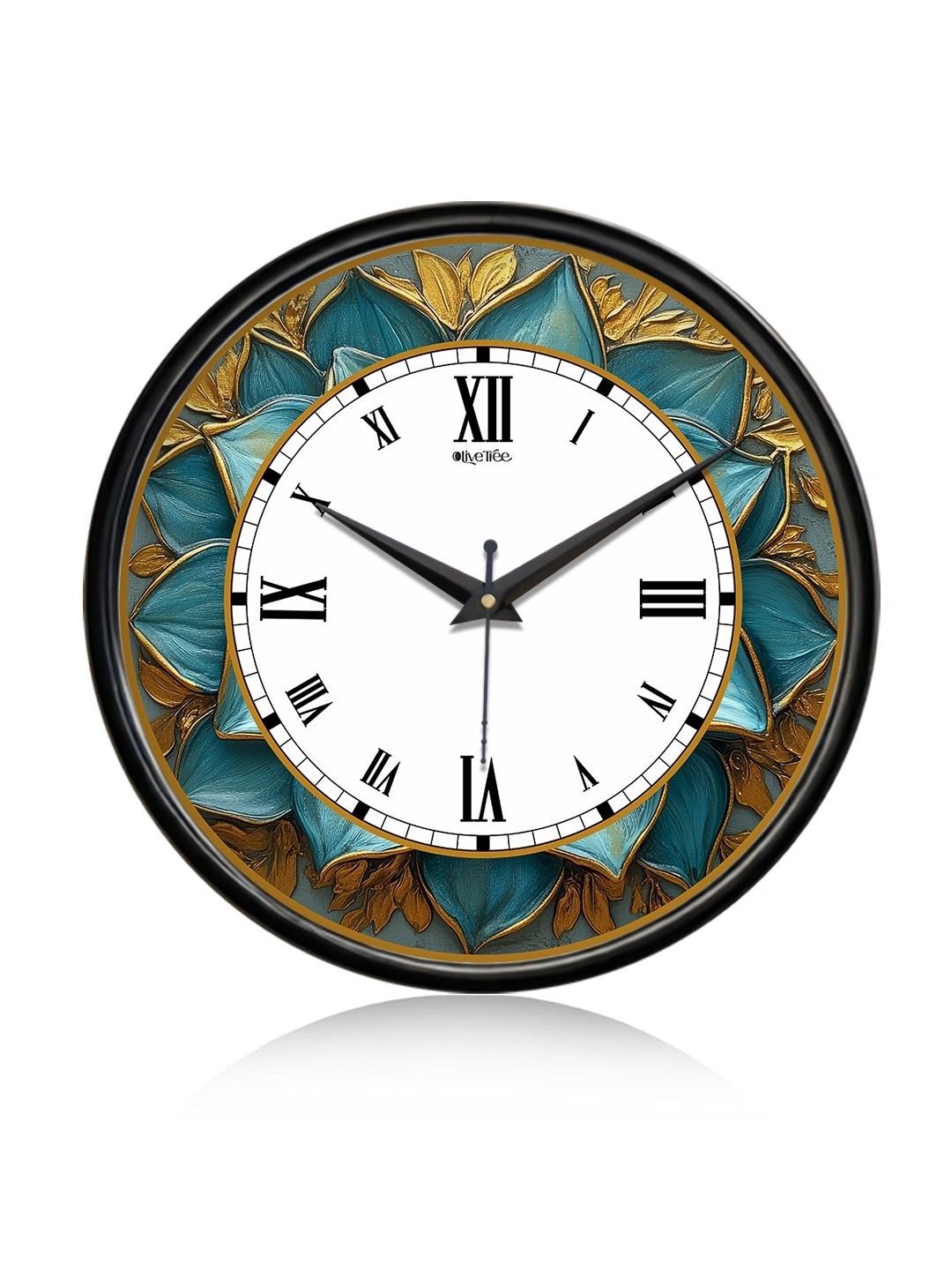 OLIVE TREE Black Textured Wall Clock-image-45