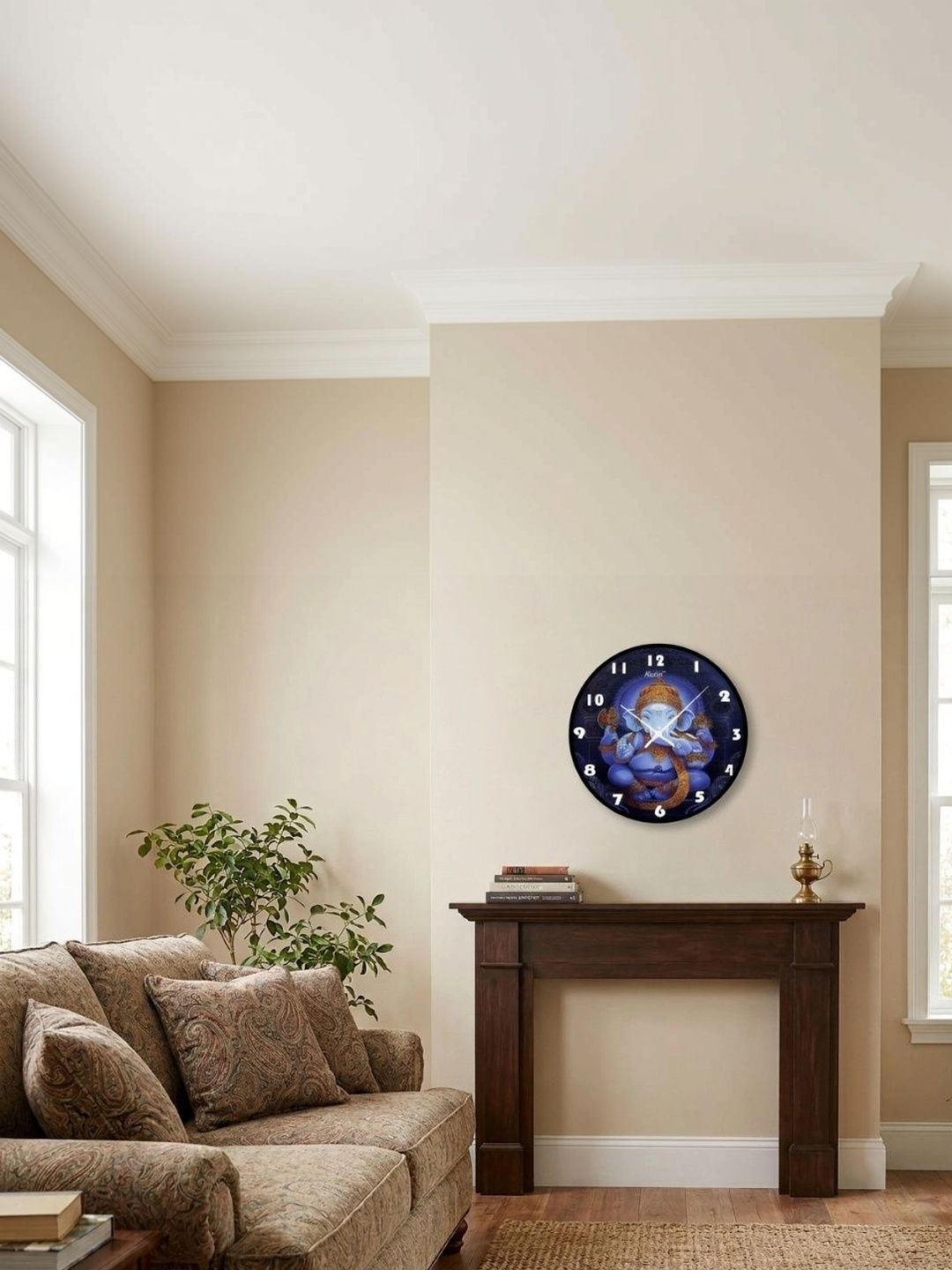 Nutts Multicoloured Printed Traditional Wall Clock-image-45