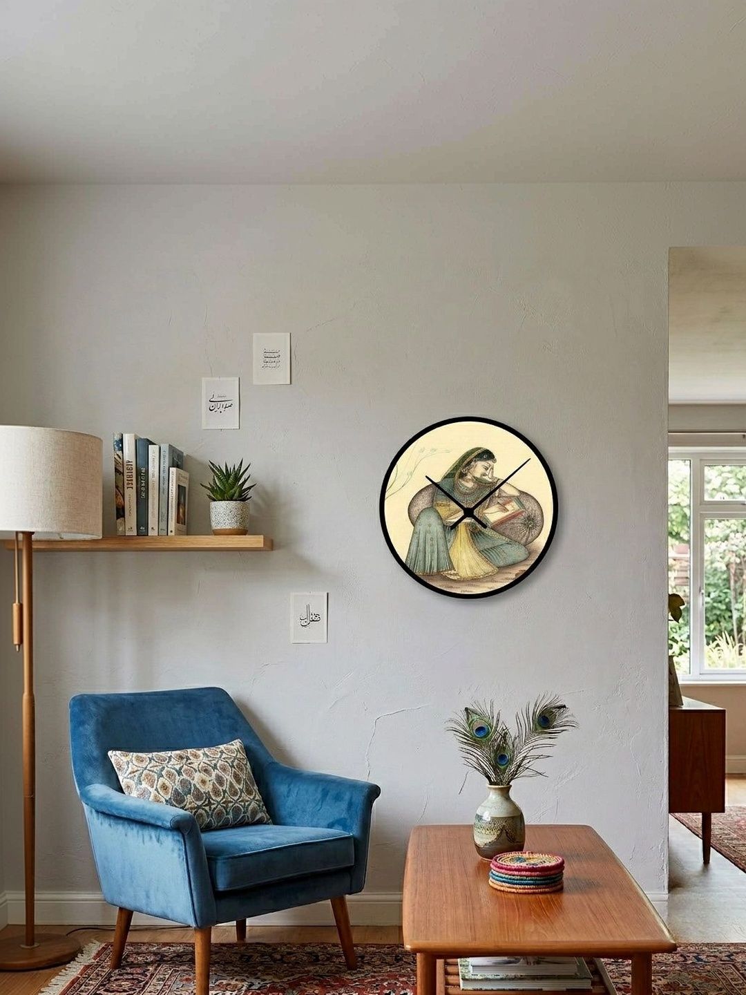 Nutts Multicoloured Printed Traditional Wall Clock-image-43