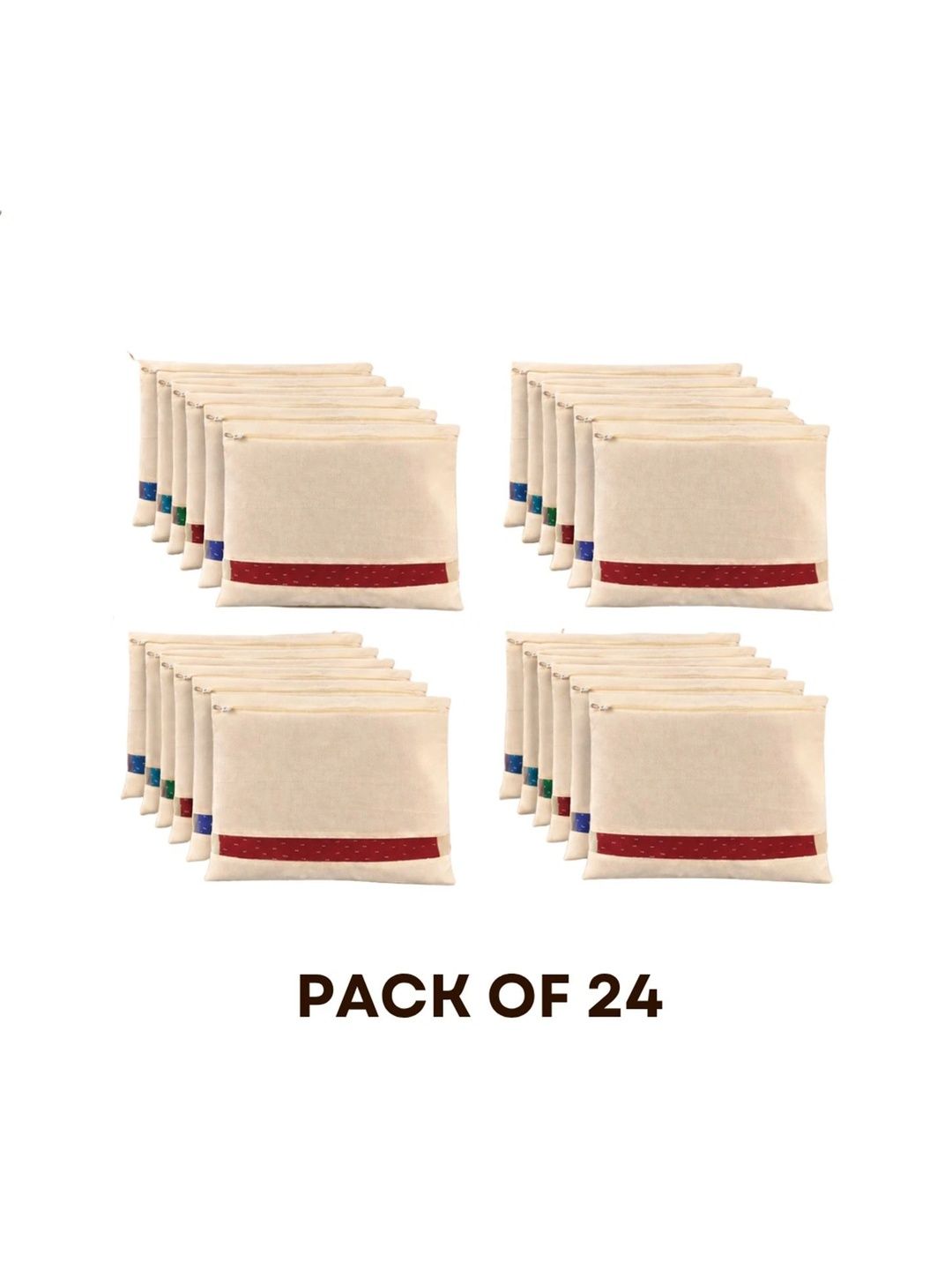 KESARI COLLECTION Beige Set of 6 Regular Multi-Utility Organisers-picture-50