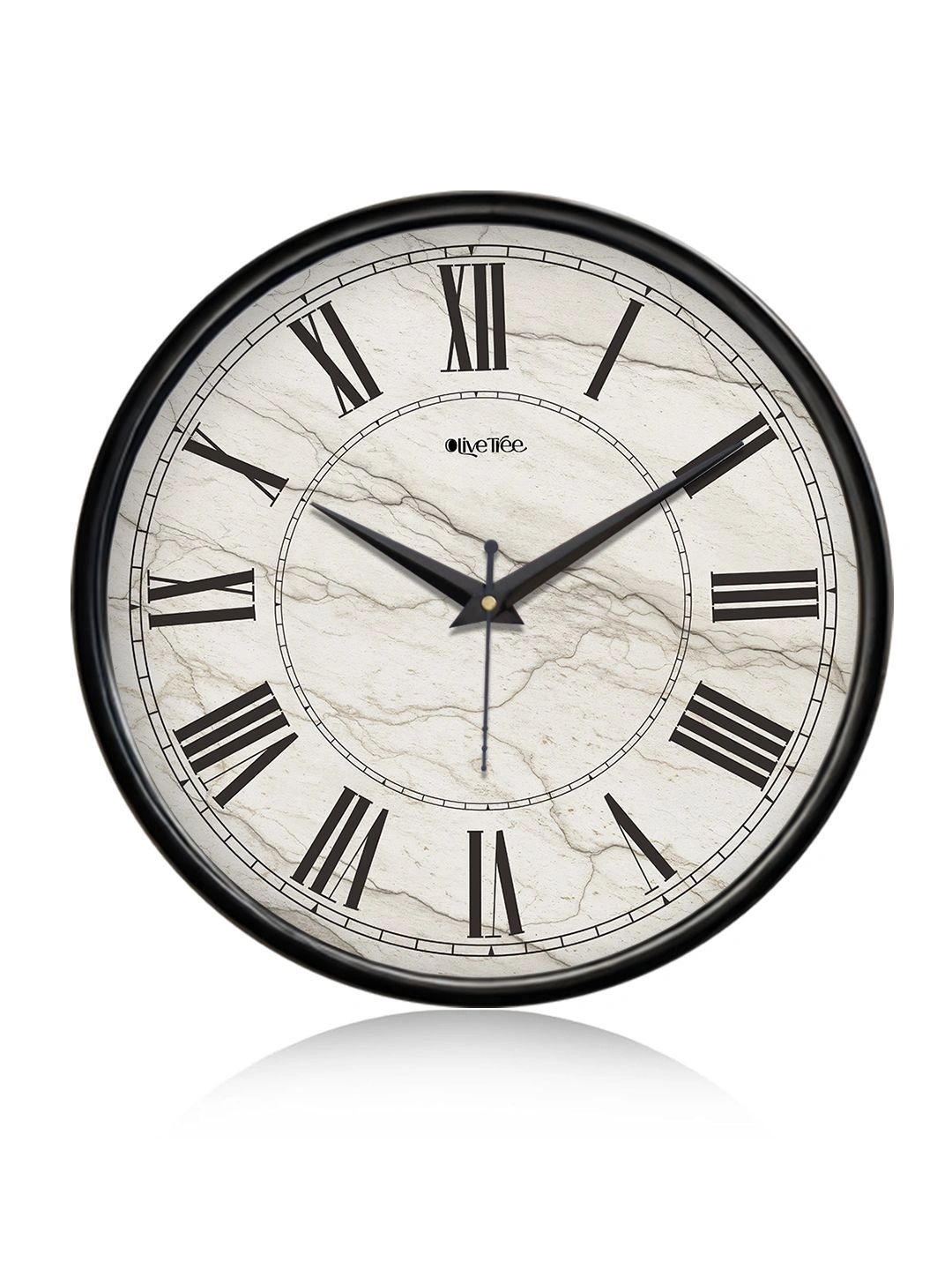 OLIVE TREE Black Textured Wall Clock-image-35