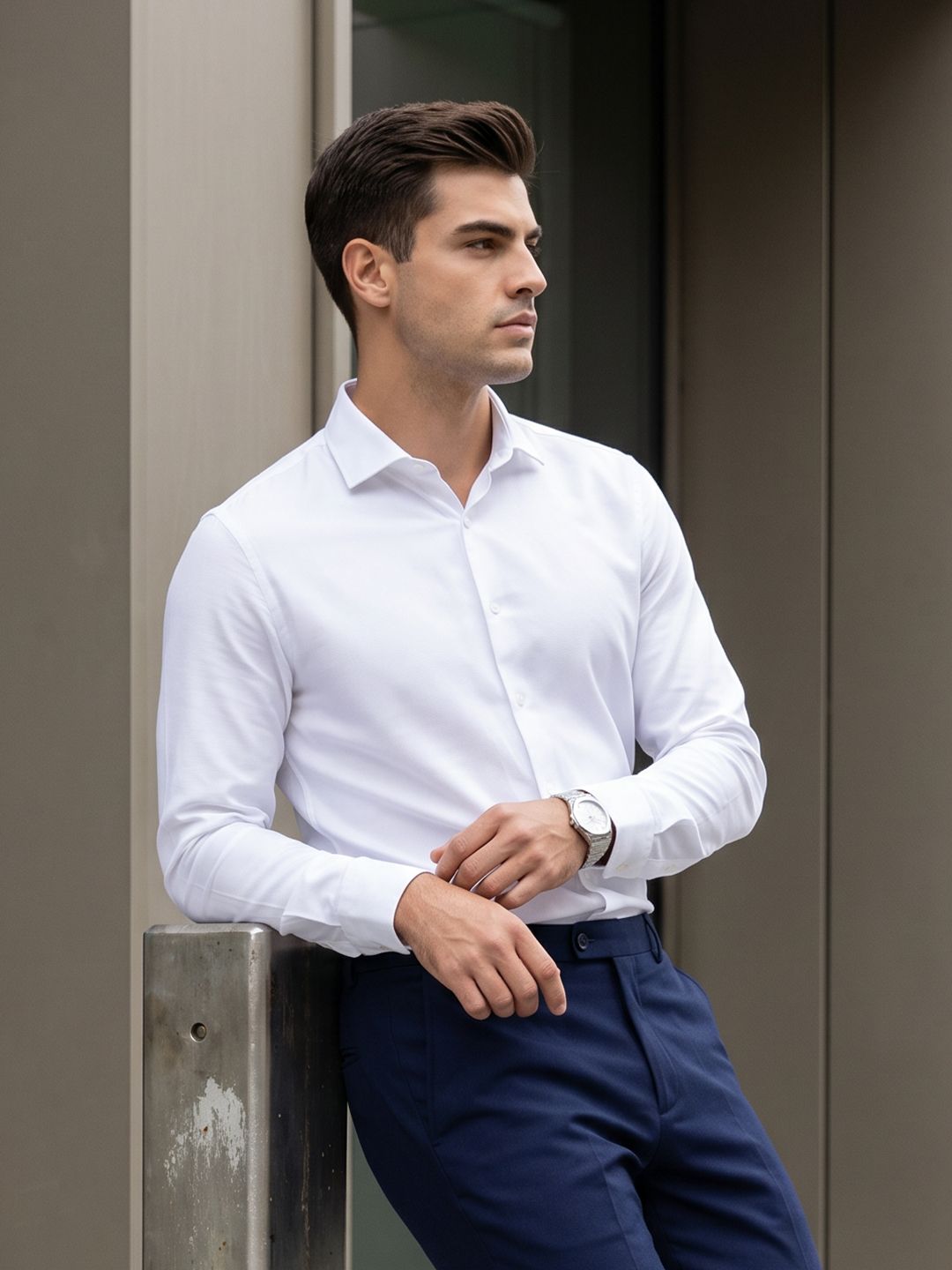 INVICTUS Men Woven Formal Trousers-picture-16