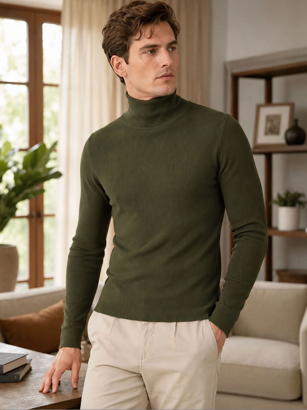 MaverIQ Men Ribbed Pullover-picture-41