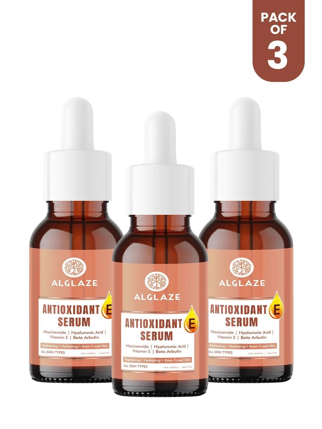 ALGLAZE Set Of 3 Antioxidant E Face Serum - 15 ml Each-picture-9