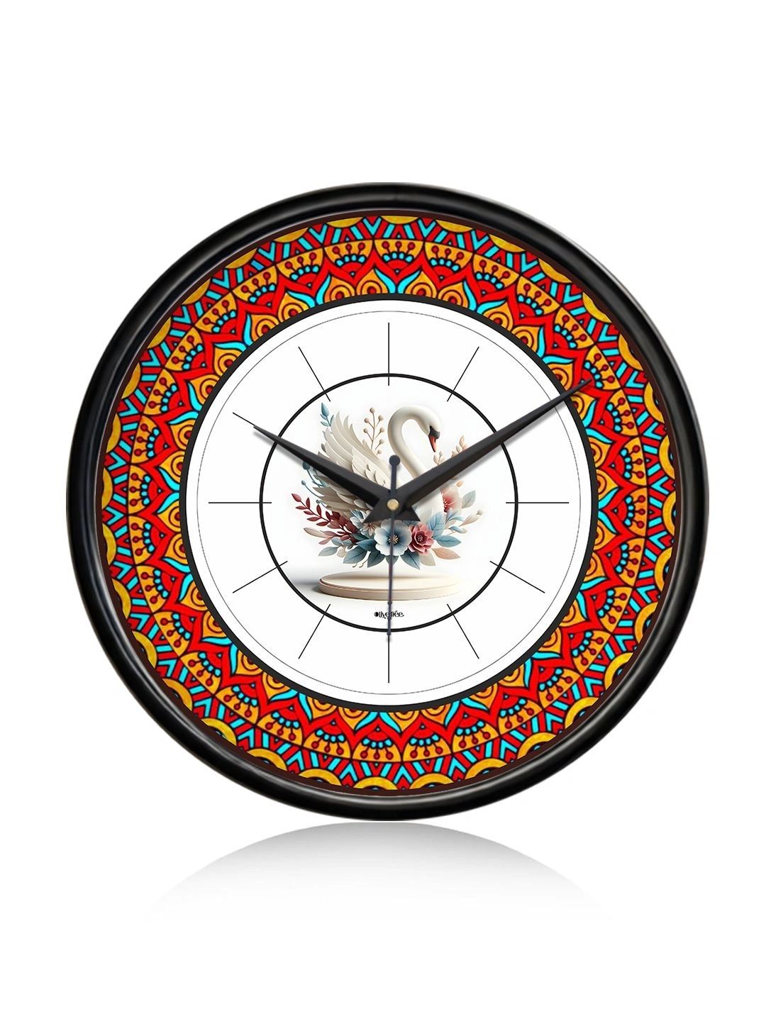 OLIVE TREE Black Printed Wall Clock-image-33