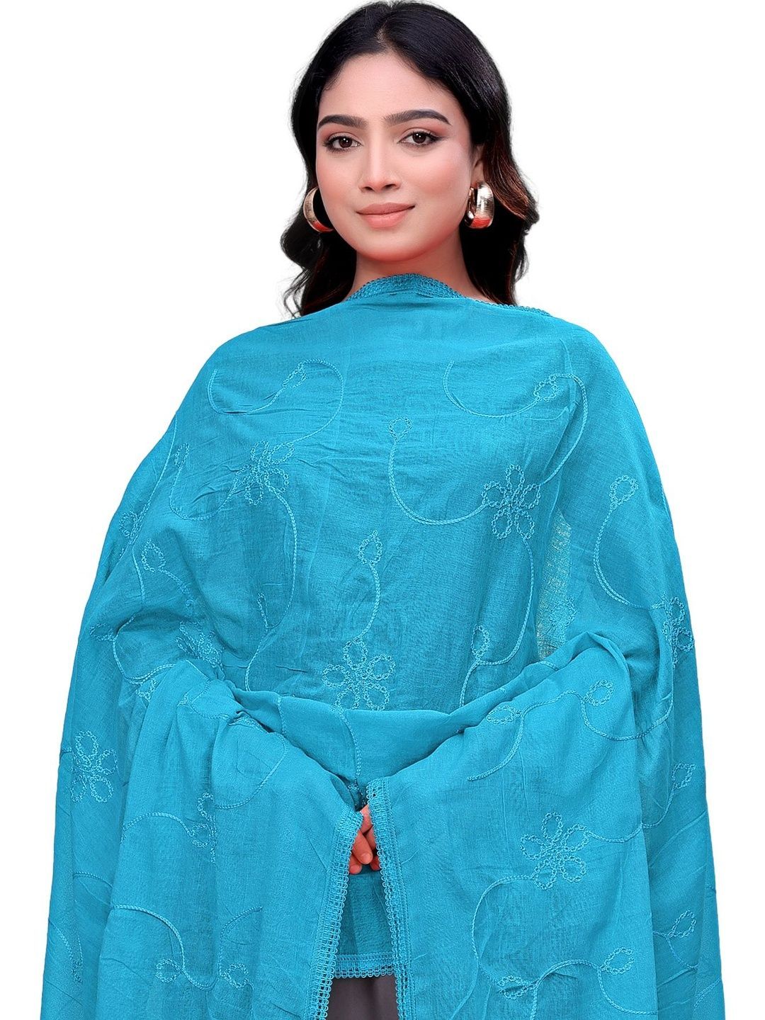 Cloric Fashion Embroidered Dupatta with Thread Work-picture-39