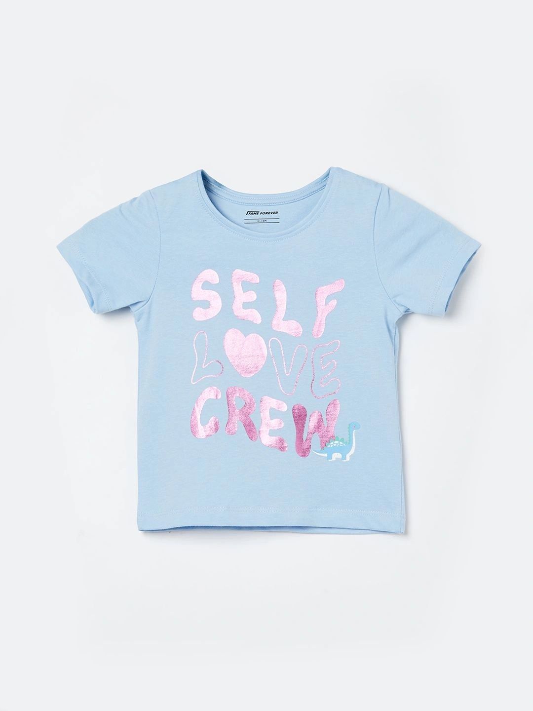 Fame Forever by Lifestyle Girls Typography Printed T-shirt-image-36