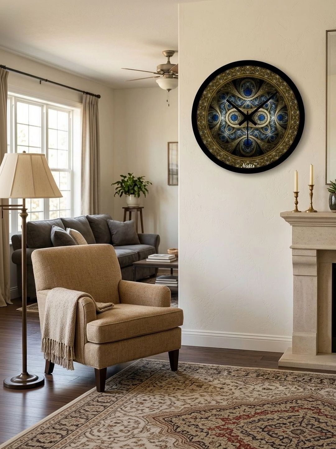 Nutts Multicoloured Printed Wall Clock-picture-42