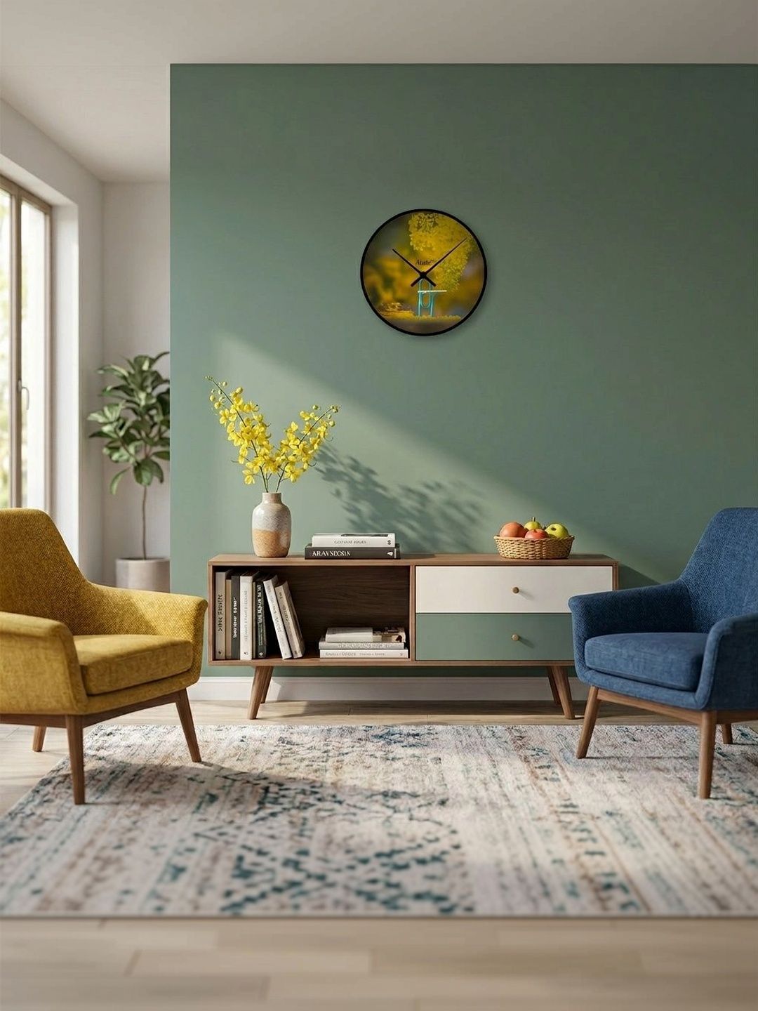 Nutts Multicoloured Printed Wall Clock-picture-28