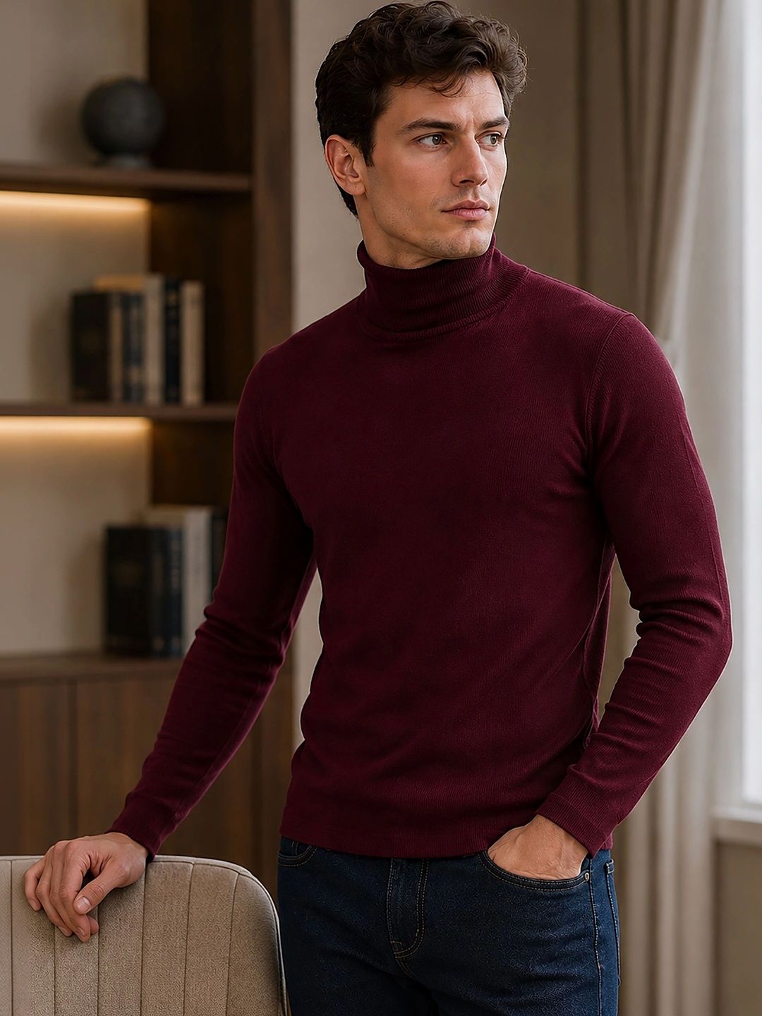 THE BEETEL HOUSE Men Ribbed Pullover-picture-16