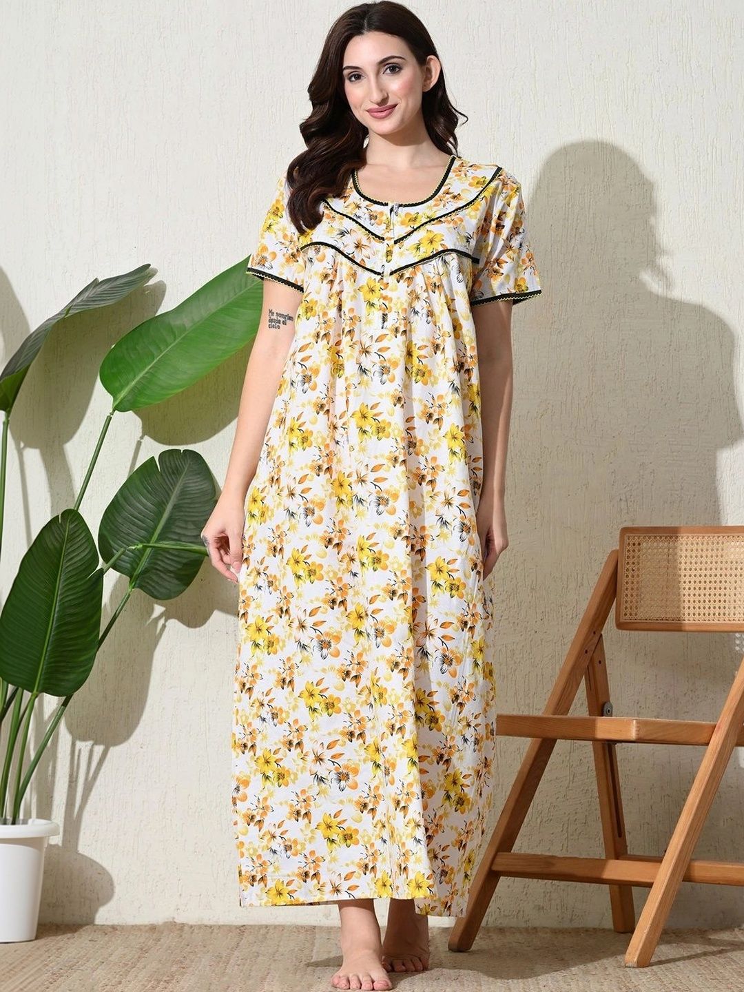 DREAMLILY Printed Maxi Nightdress-picture-55