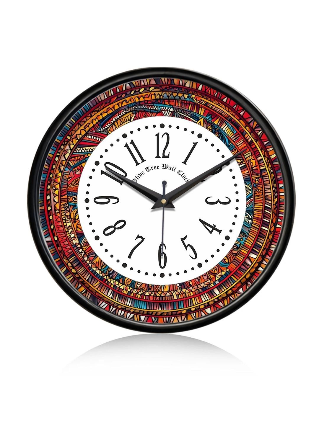 OLIVE TREE Black Printed Wall Clock-image-39