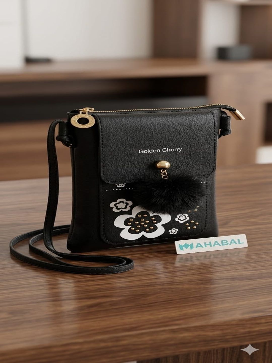 Mahabal Floral Printed PU Sling Bag-image-48
