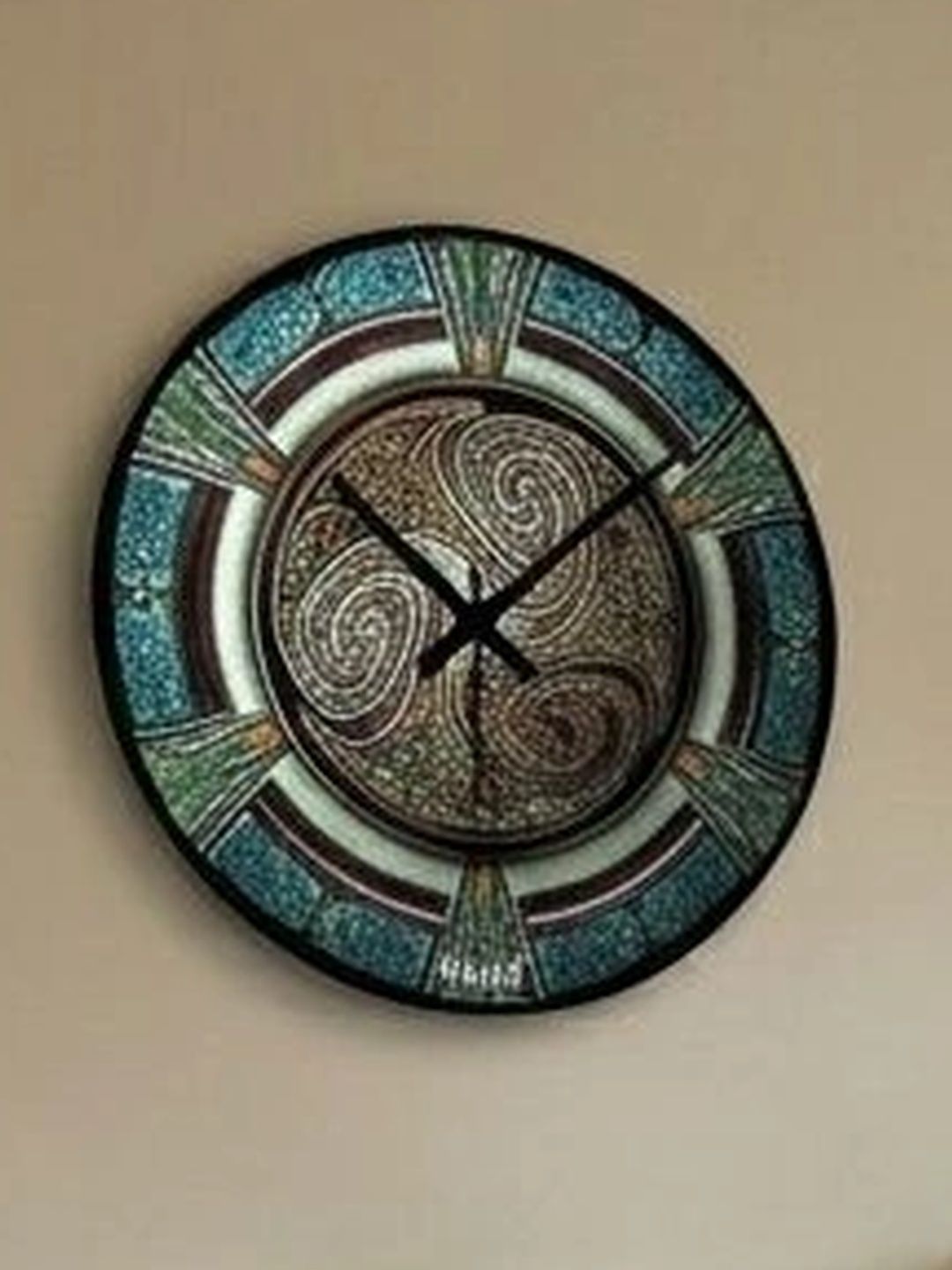 Nutts Multicoloured Wall Clock-image-43