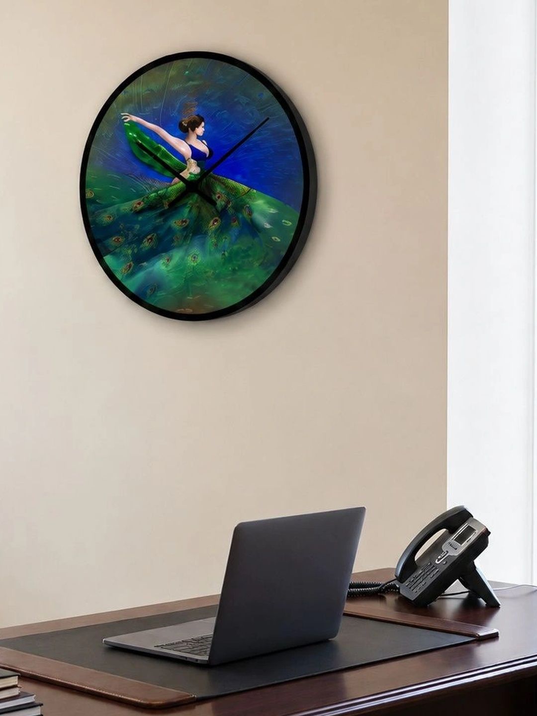 Nutts Multicoloured Printed Contemporary Wall Clock-picture-19