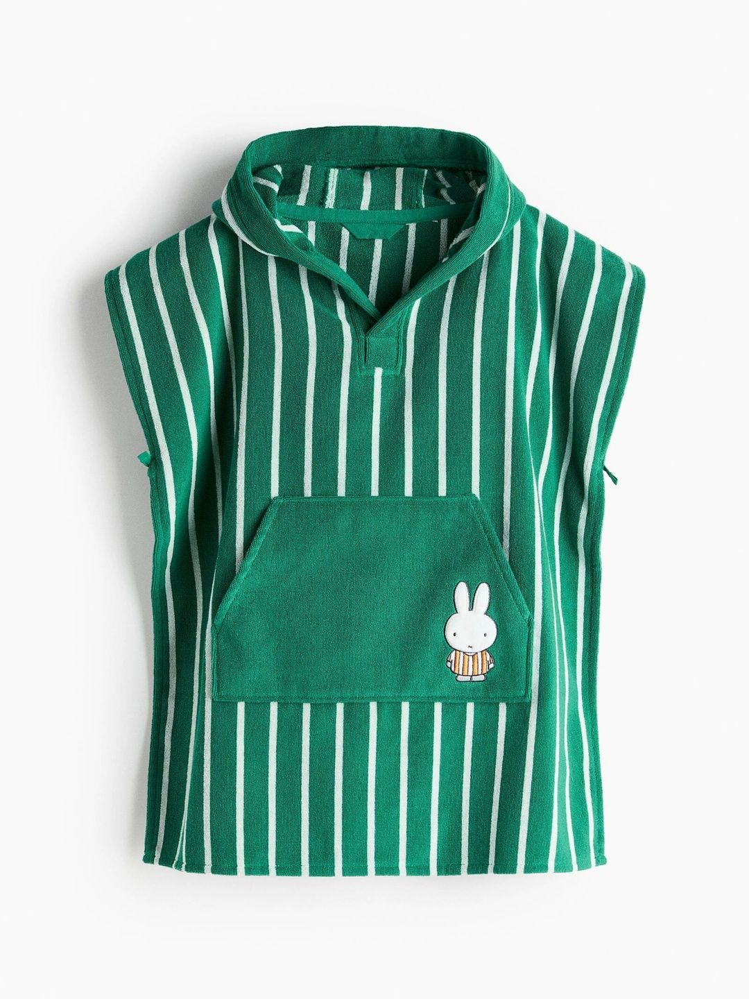 H&M Green Striped Bath Towel-image-0