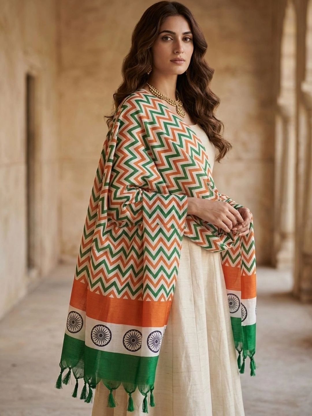 Dupatta Bazaar Printed Art Silk Dupatta-picture-12