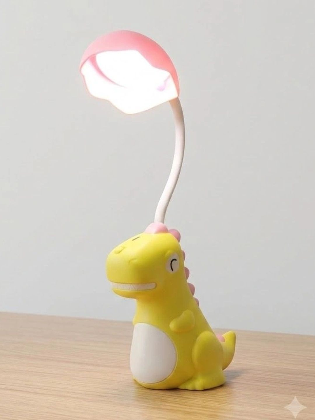 Wonderland Yellow Wood Abstract Shaped Table Lamp with Bulb-image-14