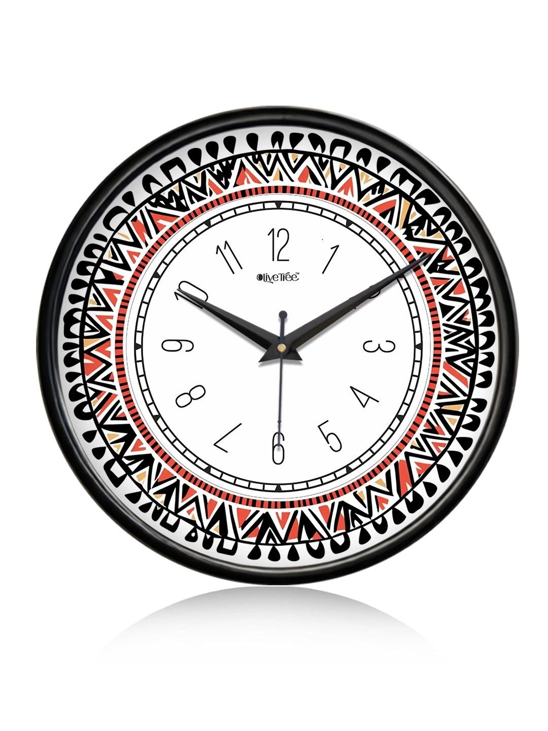 OLIVE TREE Black Printed Wall Clock-image-36
