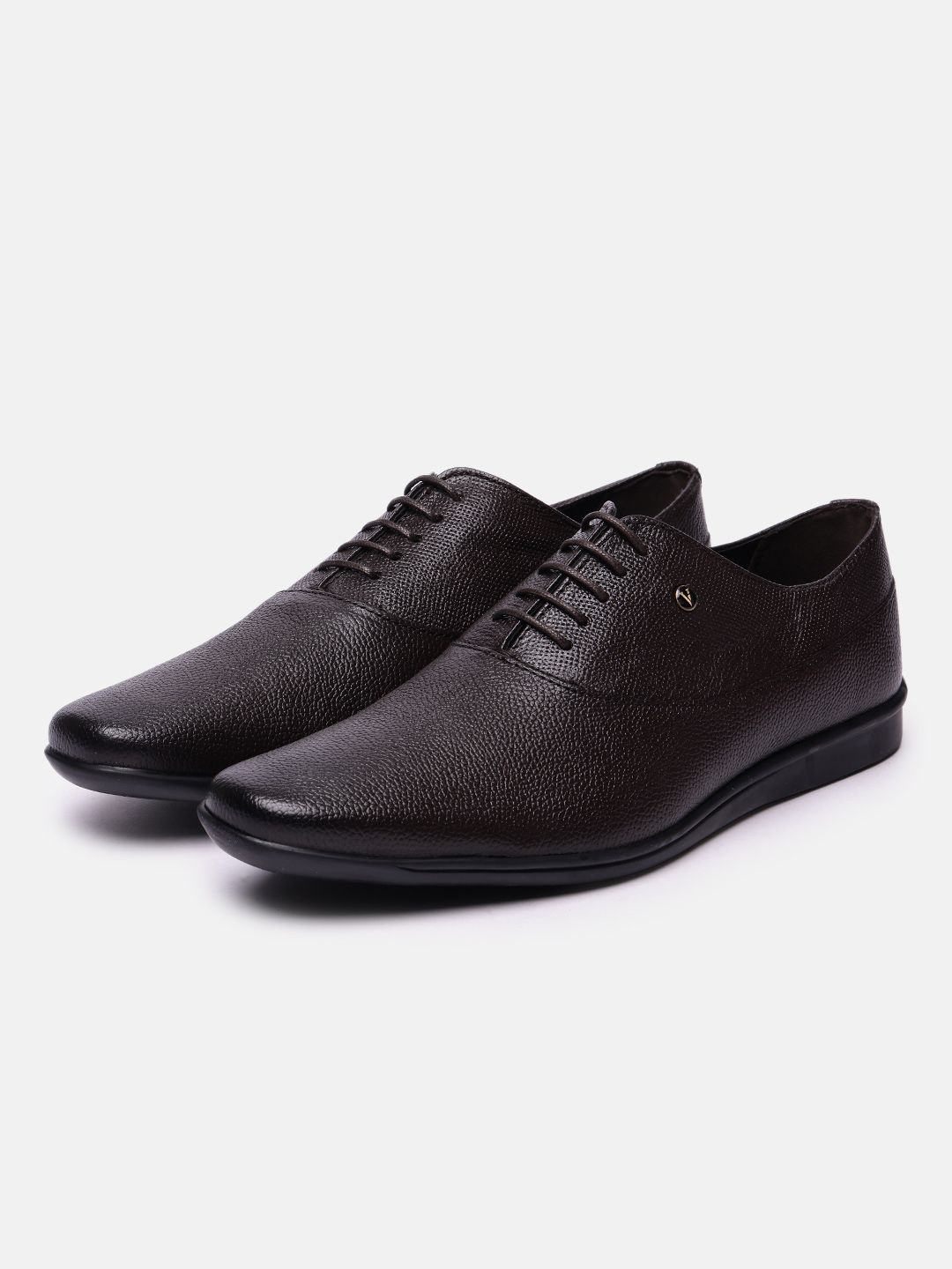 Van Heusen Men Textured Leather Pointed Toe Lace-Ups Oxfords Formal Shoes-picture-32