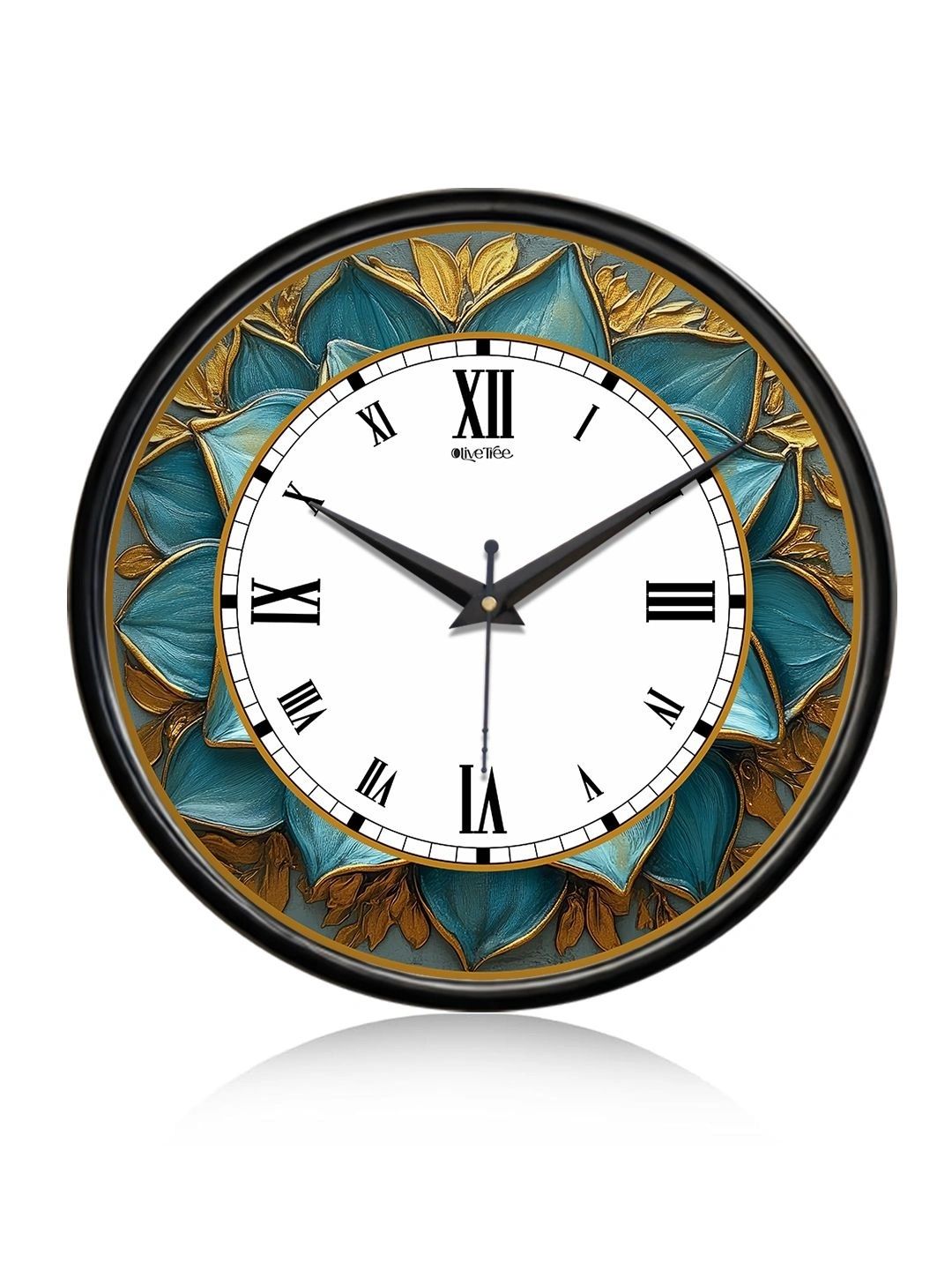 OLIVE TREE Black Textured Wall Clock-picture-41