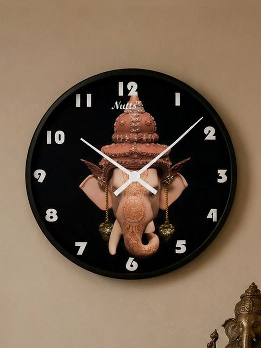 Nutts Multicoloured Printed Traditional Wall Clock-image-40