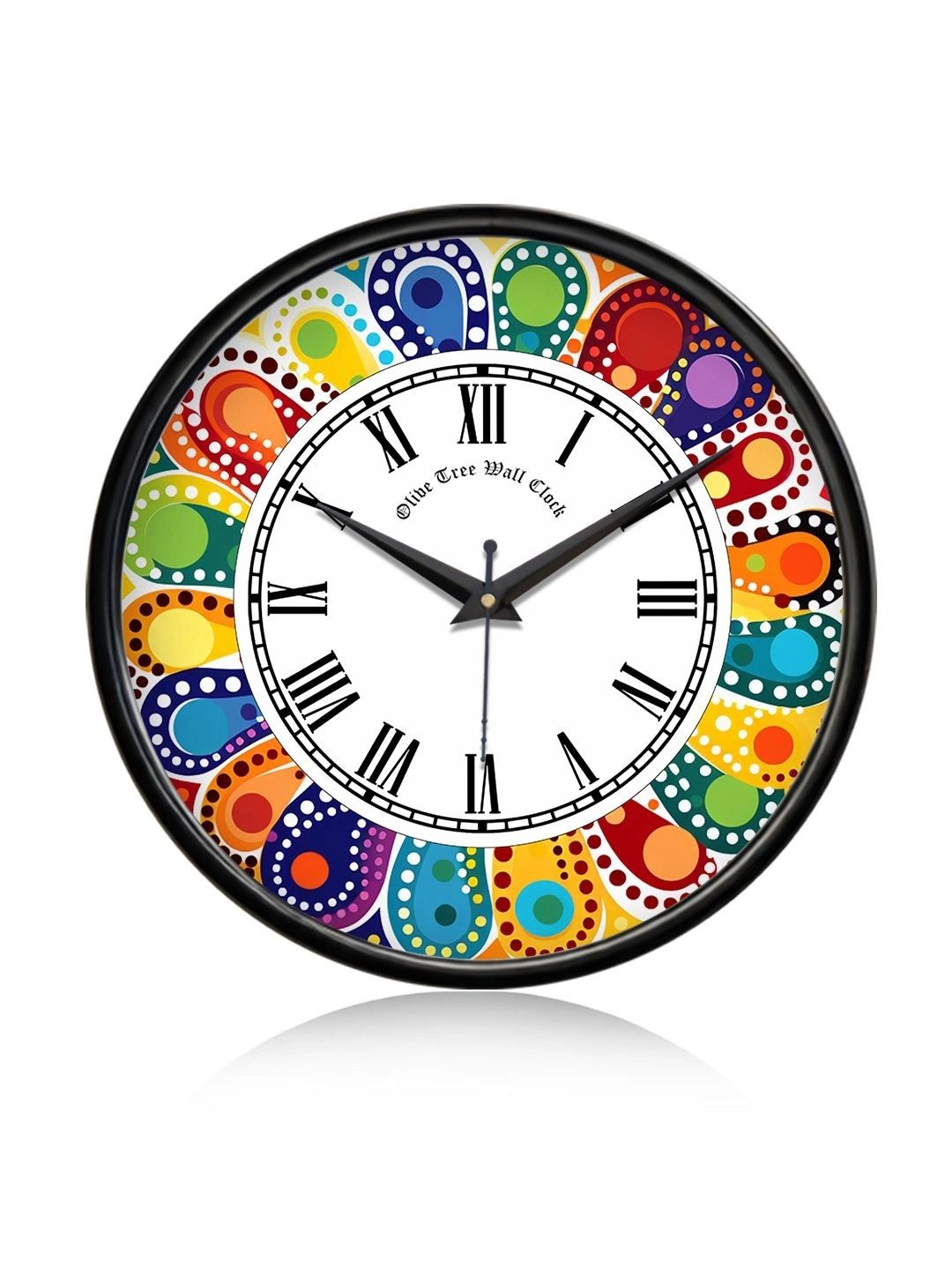 OLIVE TREE Black Printed Wall Clock-image-42