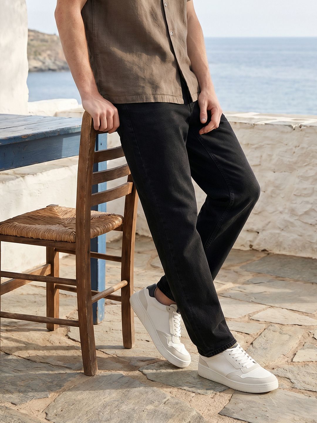 Mast & Harbour Men Slouchy Fit Stretchable Jeans