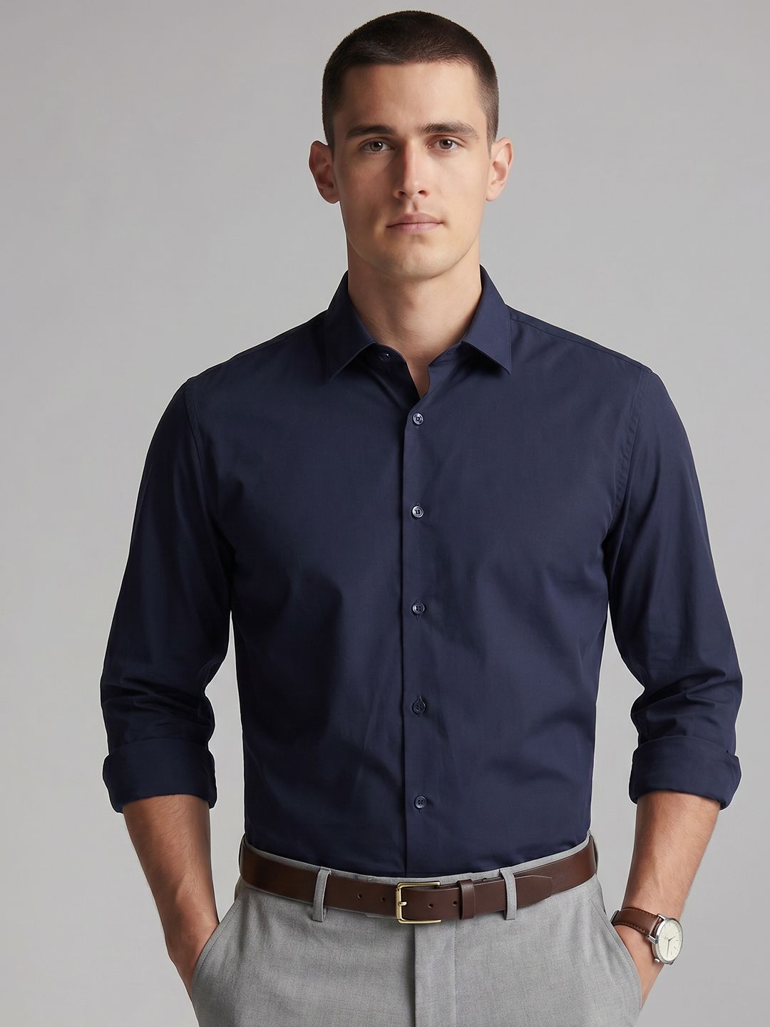 Van Heusen Men Slim Fit Formal Shirt-picture-41