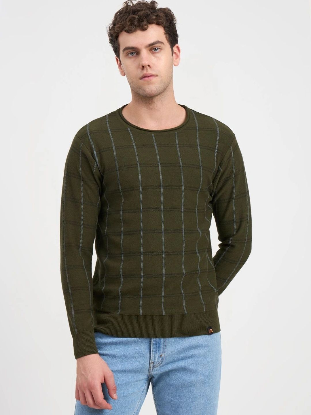 JoE Hazel Men Checked Pullover-picture-16