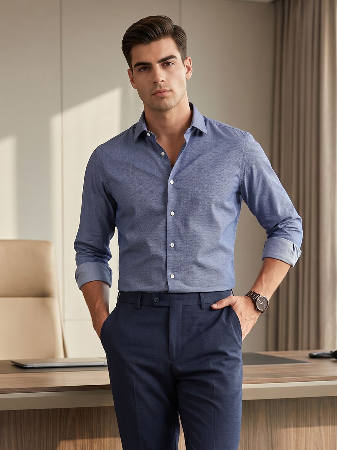 INVICTUS Men Slim Fit Formal Shirt-picture-15