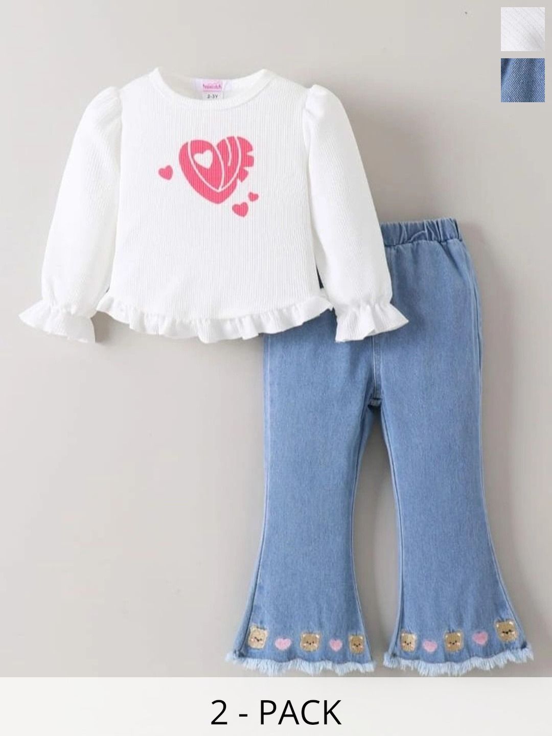STAR BOYZ CLOSET Girls Printed Top with Trousers-image-35