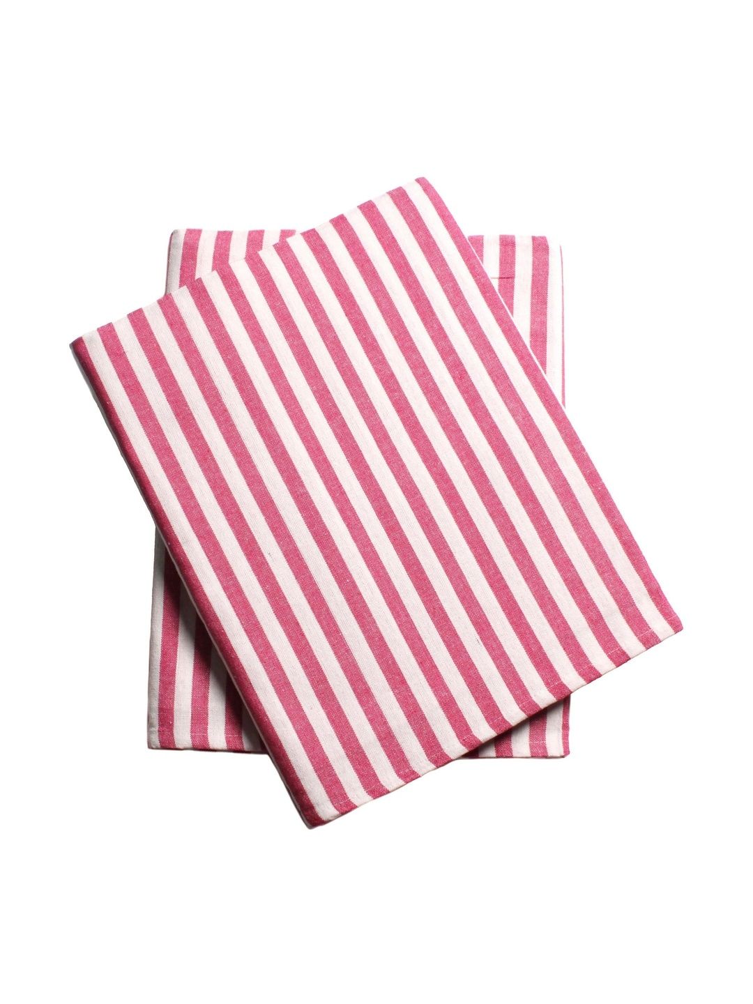 Tharunsha Elite Pink Set of 2 Striped 210 GSM Blanket-image-9