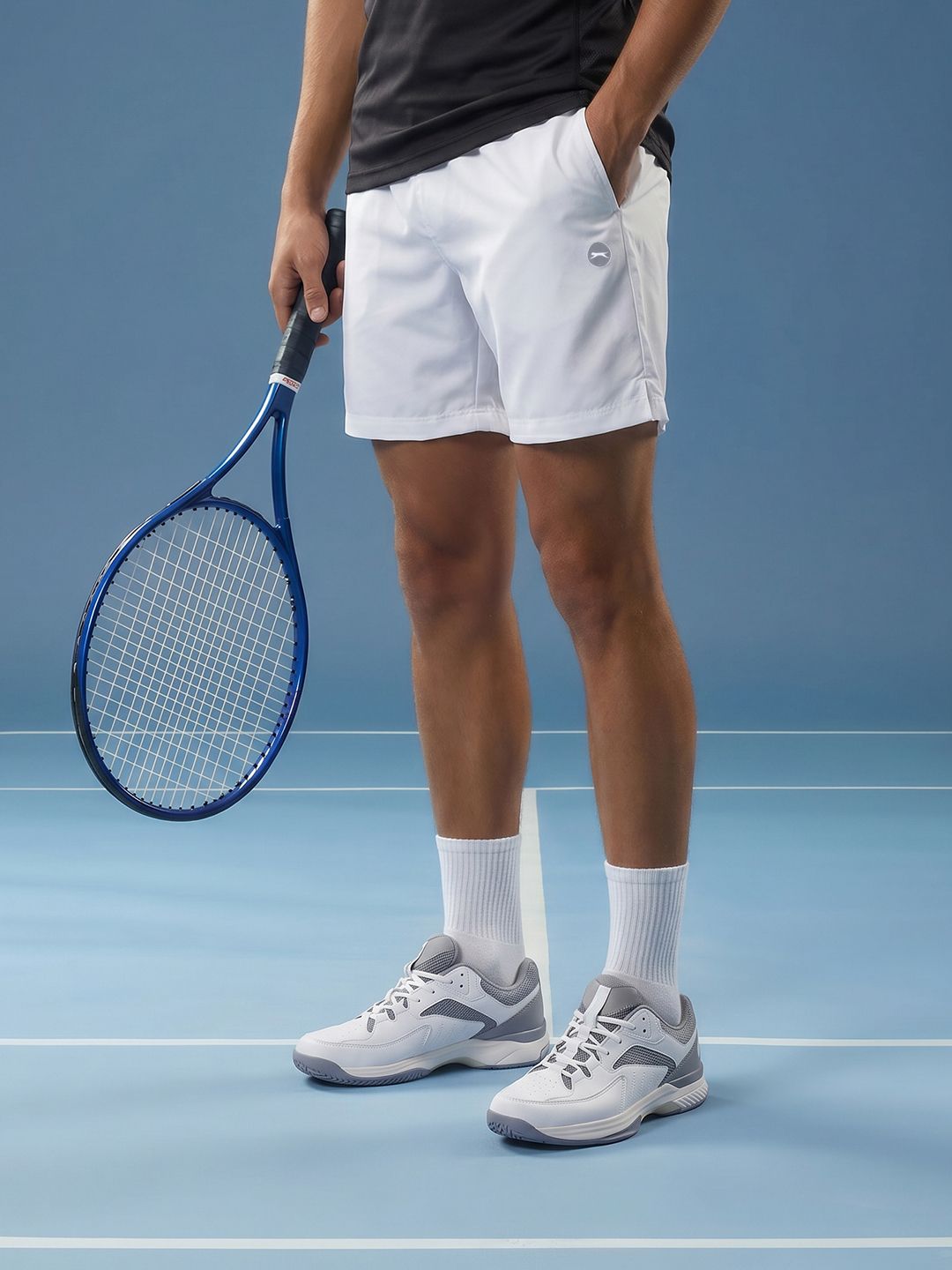 Slazenger Men Brand Logo Sports Shorts-picture-30