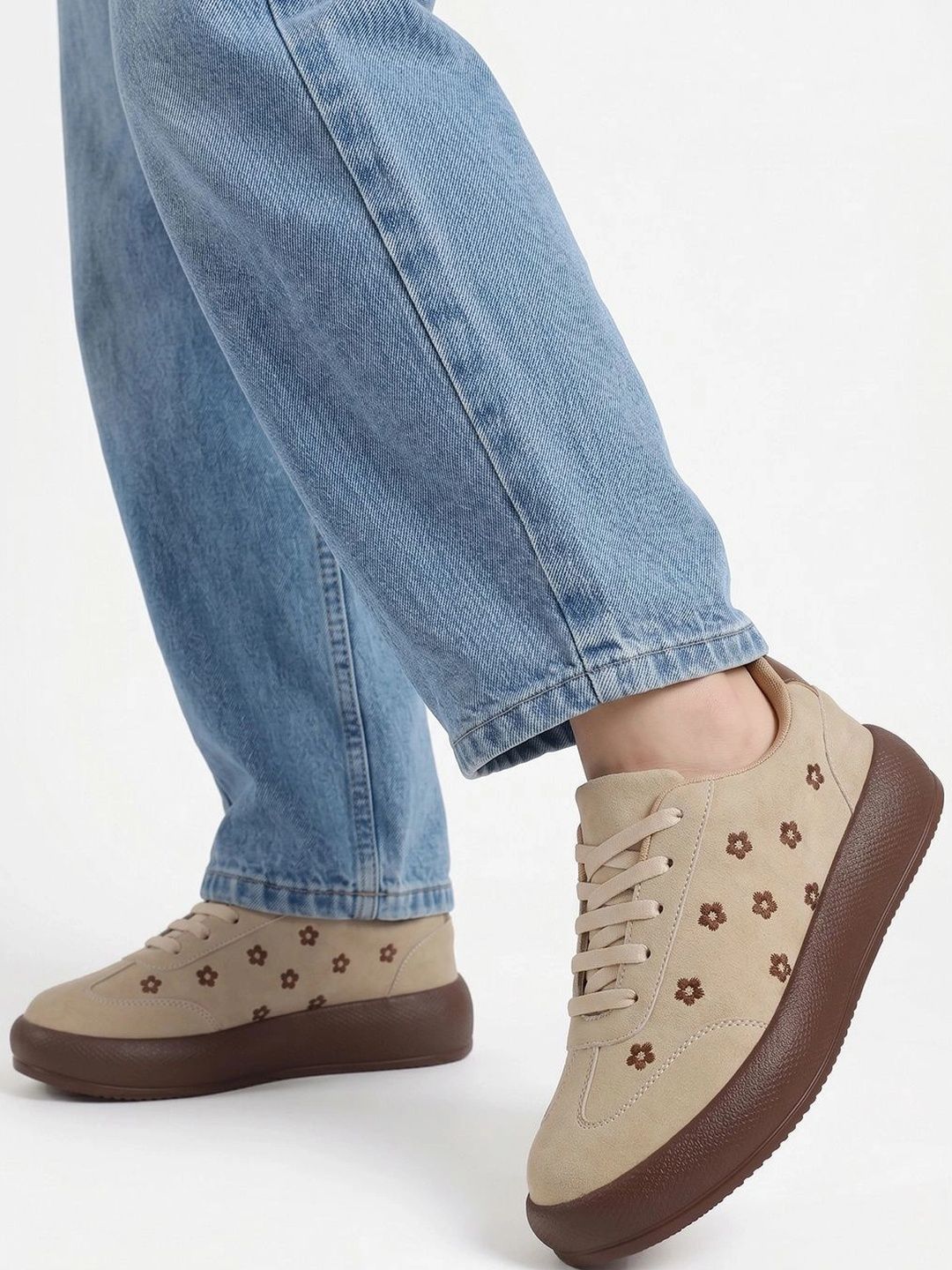 SELFIEE Women Printed Suede Sneakers-picture-21