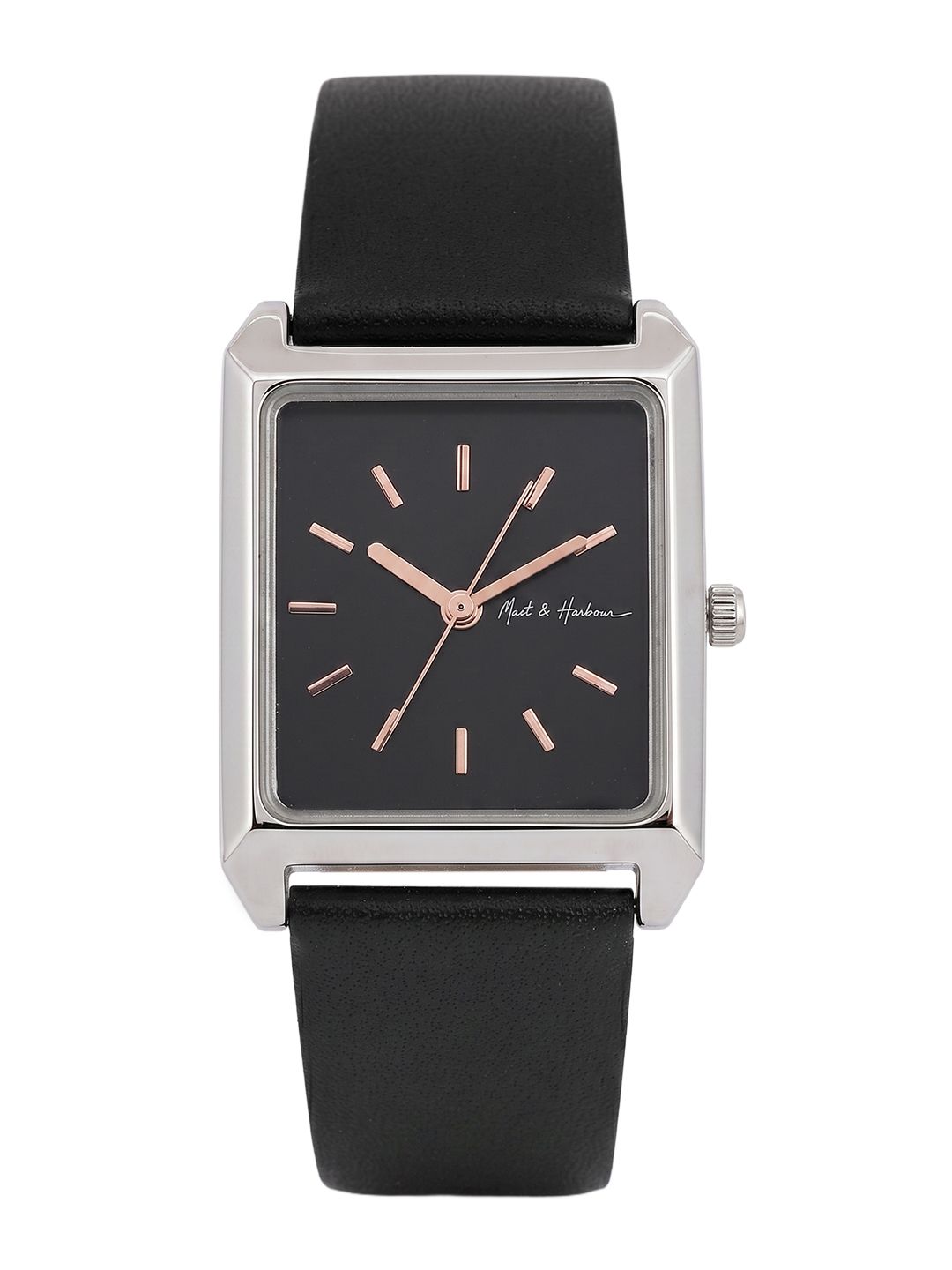 Mast & Harbour Unisex Brass Dial & Leather Straps Analogue Watch 2602MG031-picture-37
