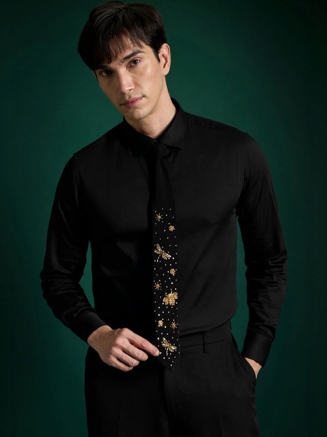 Komal Kothari Men Printed Broad Tie-picture-16