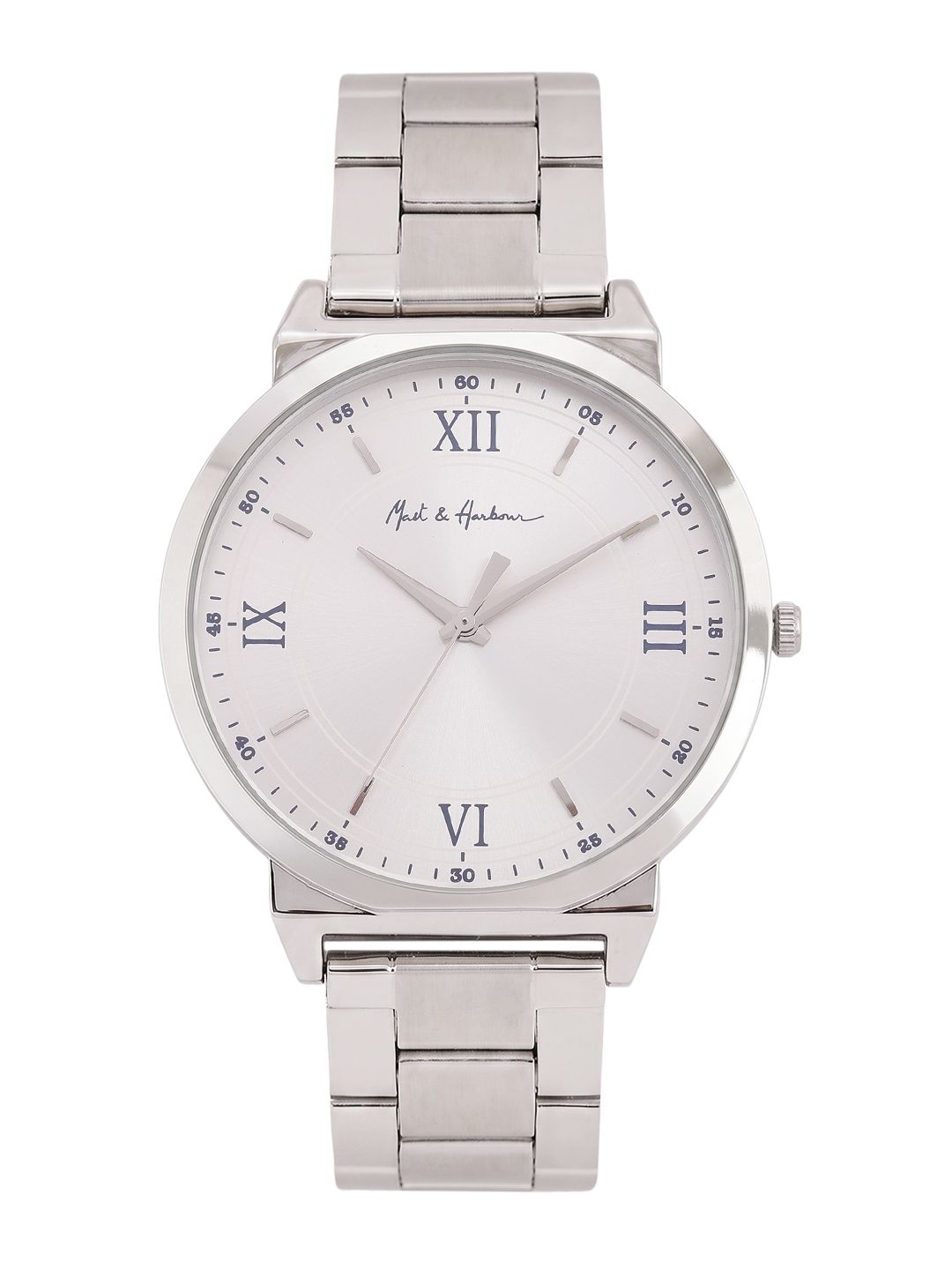 Mast & Harbour Unisex Round Brass Dial Analogue Watch 2602MG050-image-7