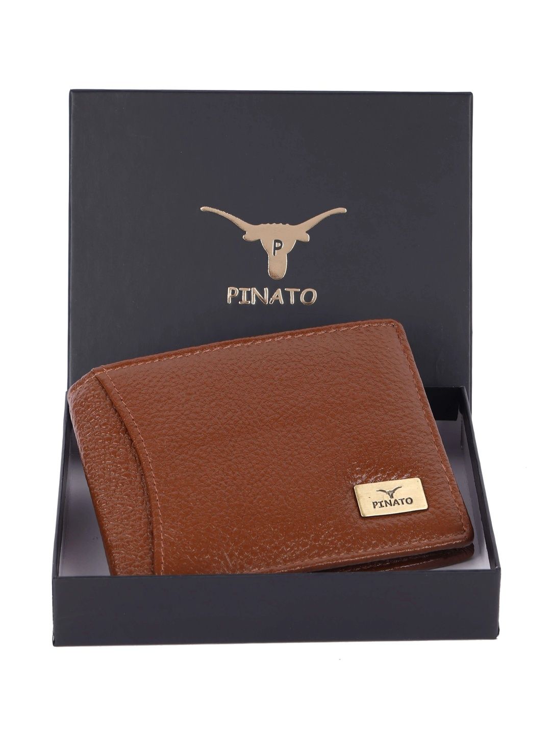 PINATO Men Textured Leather Two Fold Wallet-picture-56