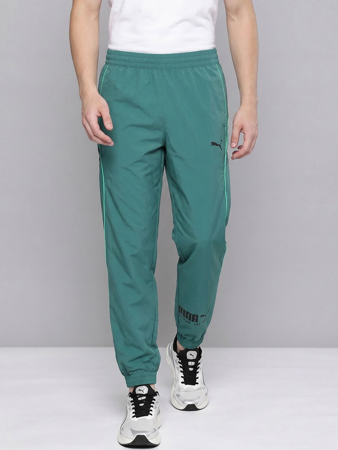 Puma Men Regular Fit Brand Logo Training Track Pants-picture-16