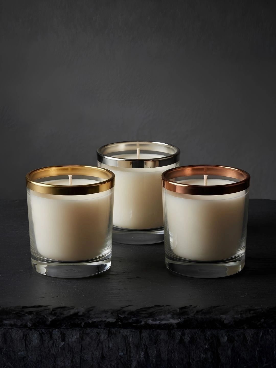THE HOME CO. Silver-Toned 1 pieces Jar Candle-picture-54