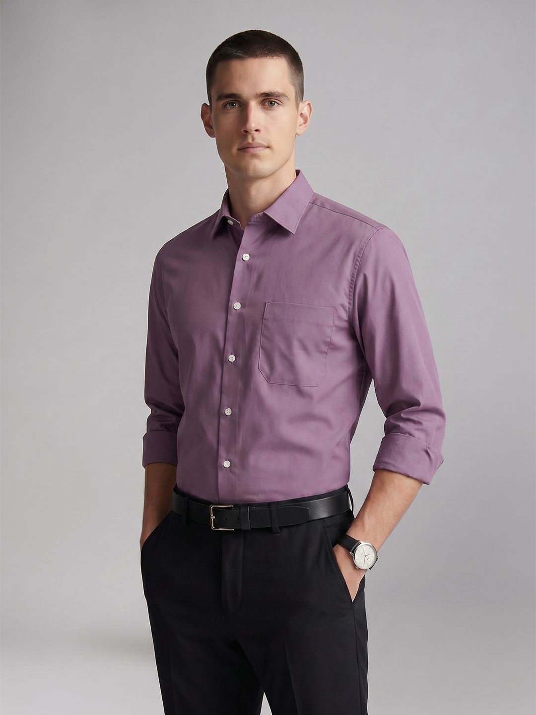 Louis Philippe Men Slim Fit Formal Shirt-picture-10