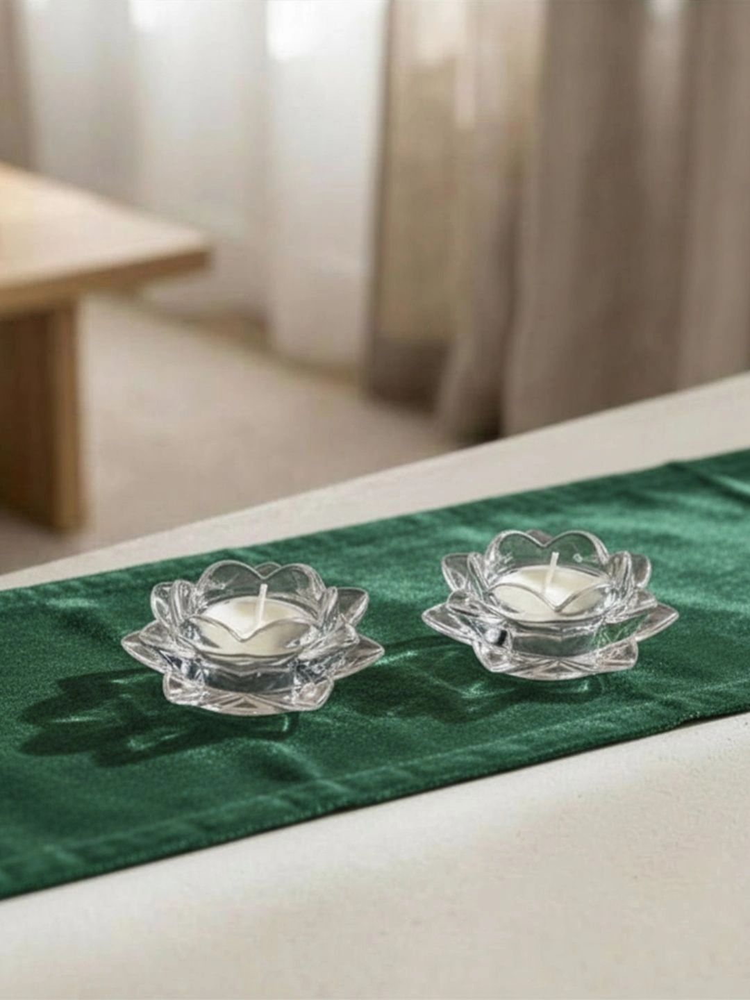 THE HOME CO. Cream-Coloured 1 pieces Tea Light Candle-picture-19